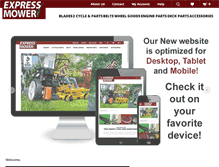 Tablet Screenshot of expressmowerparts.com